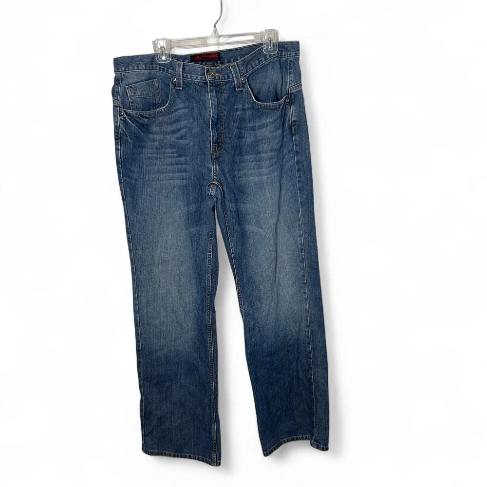 Vintage Y2k Tony Hawk Jeans Mens 36x32 Wide‎ Leg Skater Denim Streetwear Grunge